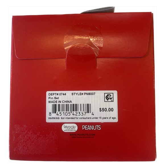 NEW AUTHENTIC UNWRITTEN PEANUTS FINE SILVER PLATED SNOOPY WOODSTOCK 3 PINS SET - Picture 3 of 3